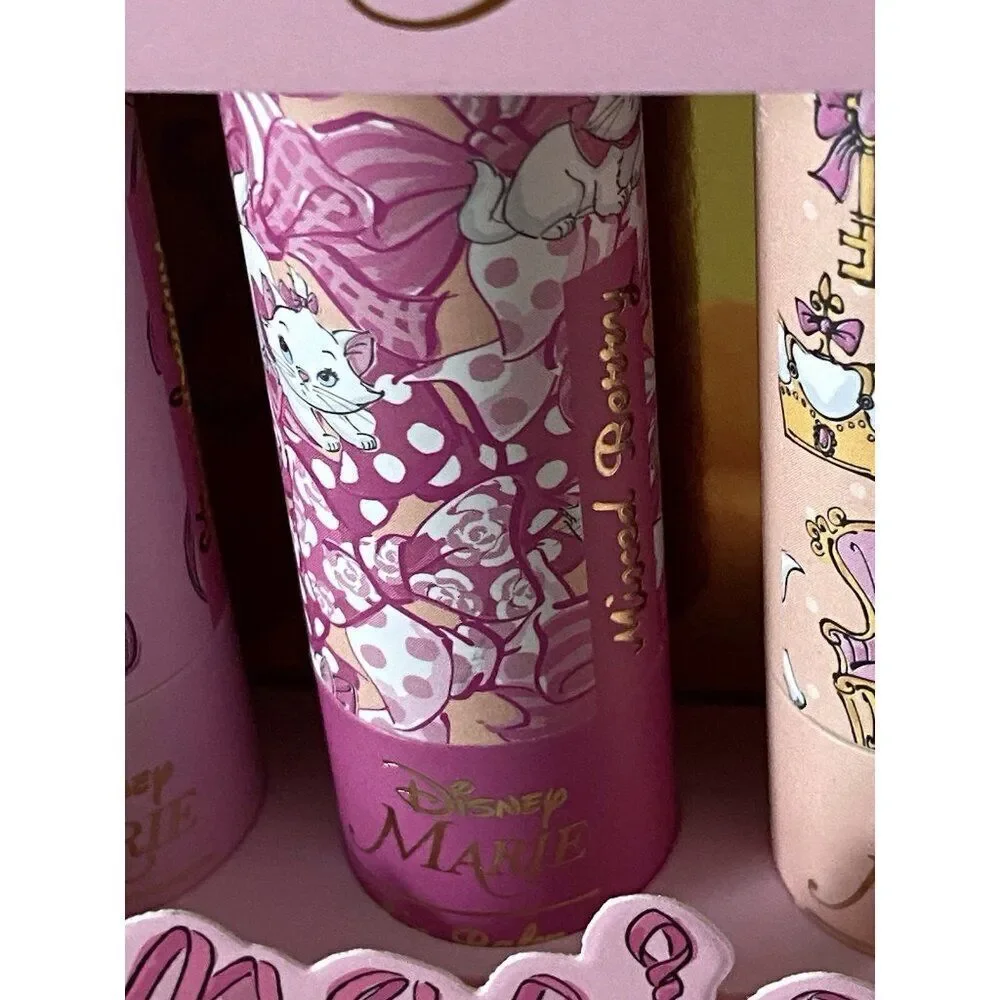 Set Of 4 Disney THE ARISTOCATS MARIE Lip Balm Set‎ Berry Flavored Pink NEW
